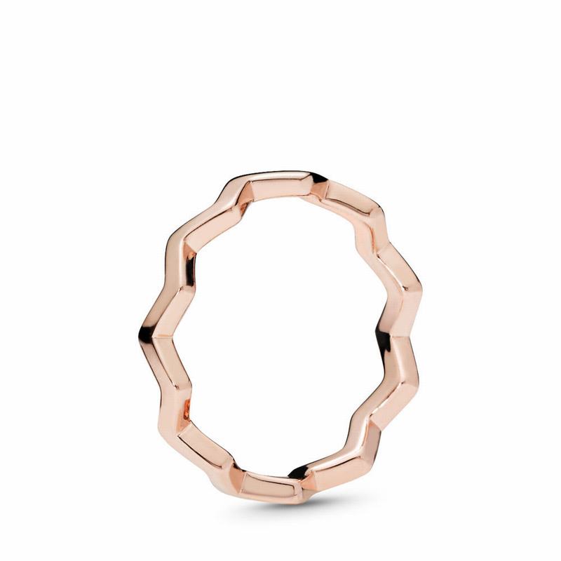 Pandora Rose™ Timeless Zigzag Stackable Ring - Pandora Rose - Canada | YT3806PR